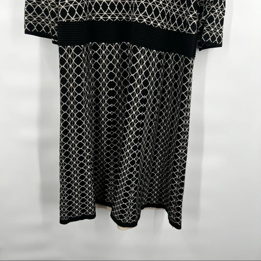 Lane Bryant sweater dress size 22/24 black white - Picture 3 of 8